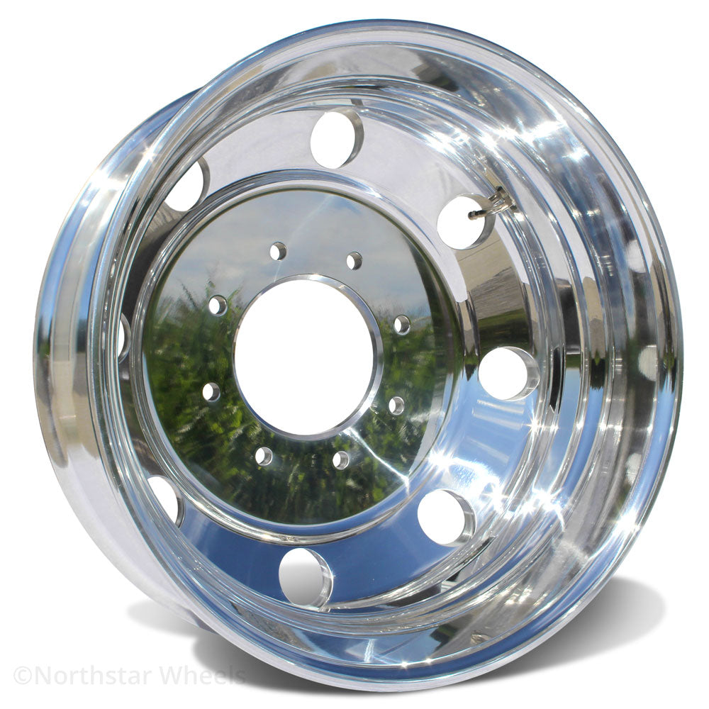19.5x6.00 Northstar 8x6.5" Hub Pilot Mirror Polished Both Sides (Dodge Ram 3500 DRW 1994-2018) 2