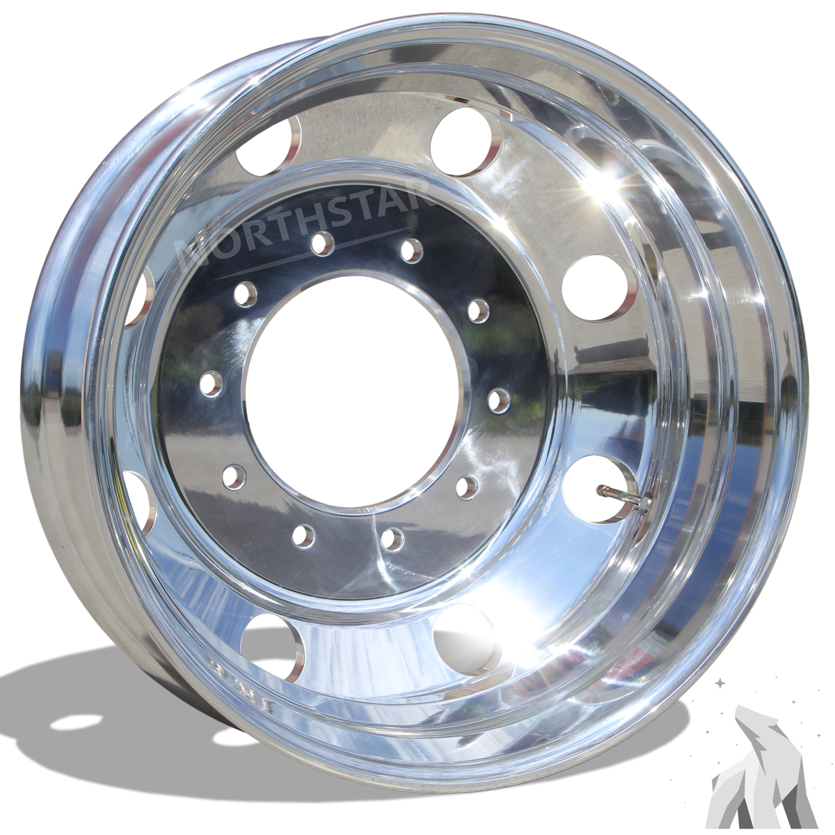 19.5X6.00 Northstar 10x225mm Mirror Polish Both Sides for Ford & Dodge Ram 2