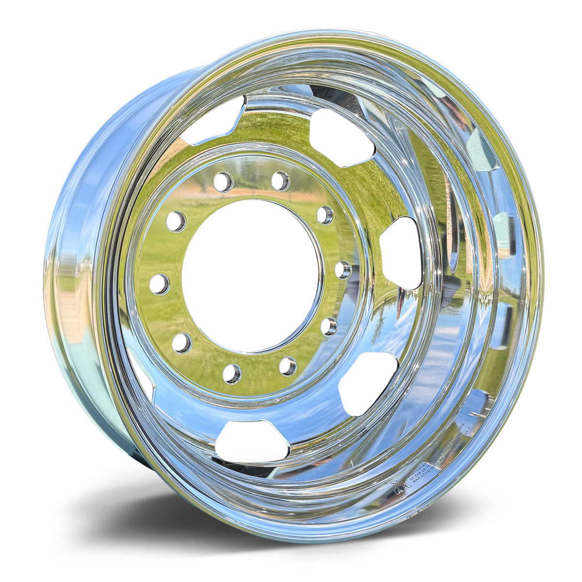 22.5x8.25 NORTHSTAR 10X285MM HUB PILOT MIRROR POLISHED BOTH SIDES "7 Hole" 2