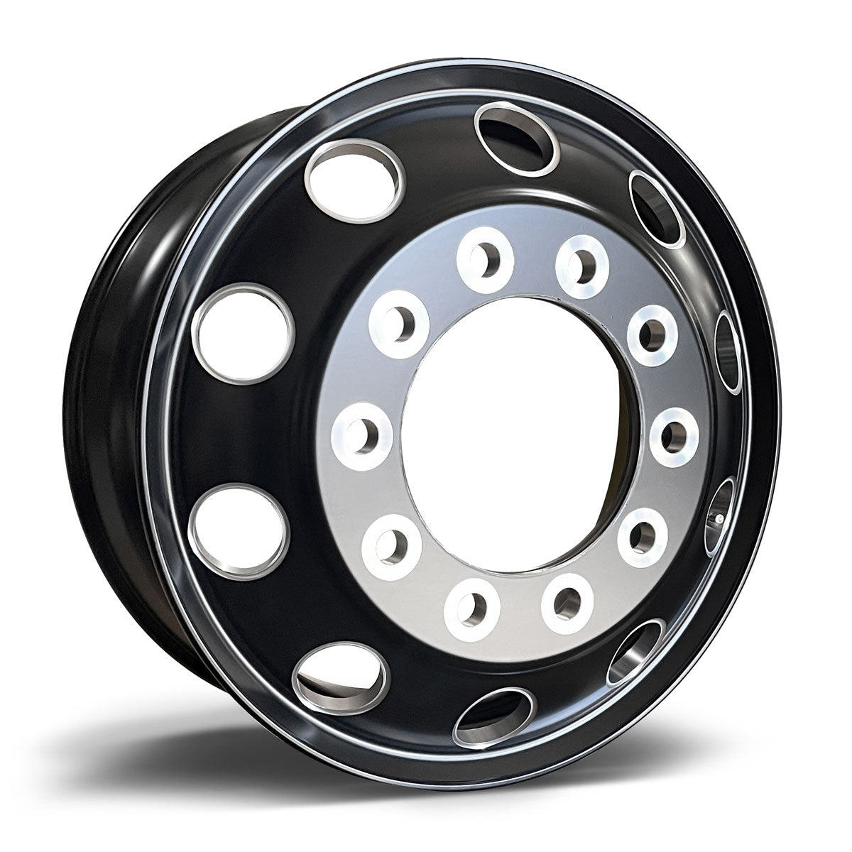 22.5x8.25 NORTHSTAR 10X285MM HUB PILOT "STELLAR" BLACK FRONT