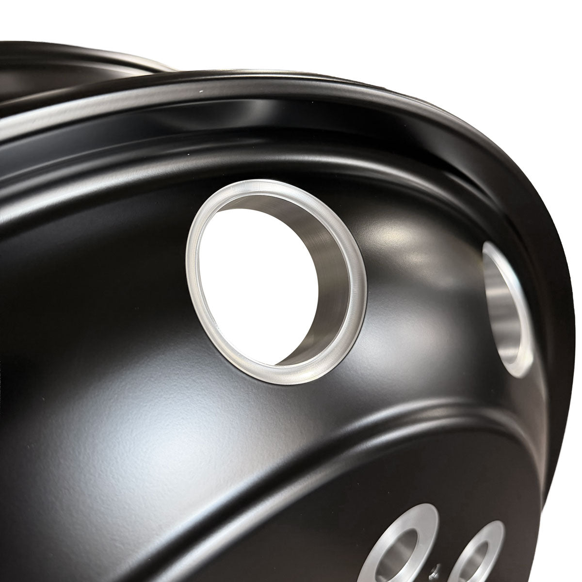 24.5x8.25 NORTHSTAR 10X285MM HUB PILOT "STELLAR" SATIN BLACK W/ MILLING FRONT 2
